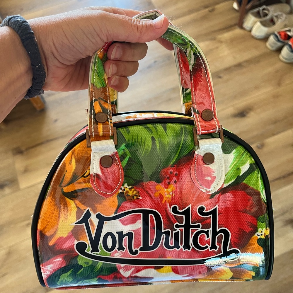 Von Dutch Floral Women's Mini Bowler Bag - Multicolor